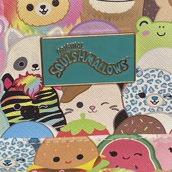 Original Squishmallows Mini Backpack Kelly Toys Logo Plate 10x10x5 In Multicolor - Picture 2 of 10